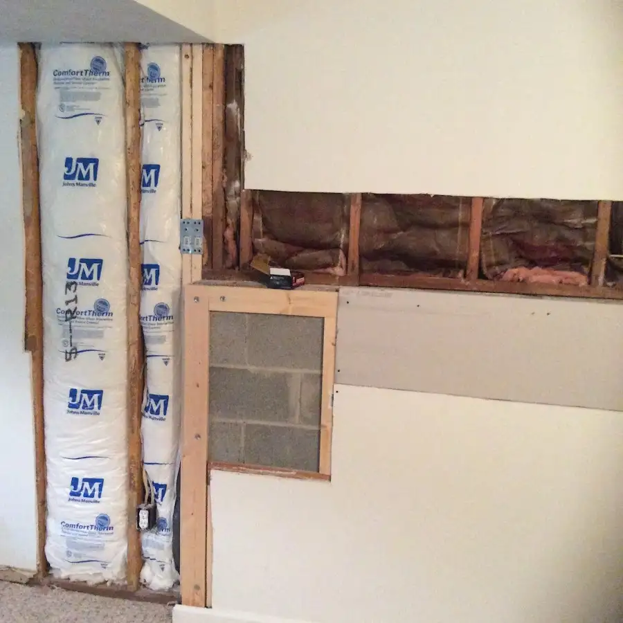 Wall insulation replacement during Odor Removal & Deodorization in Alamo